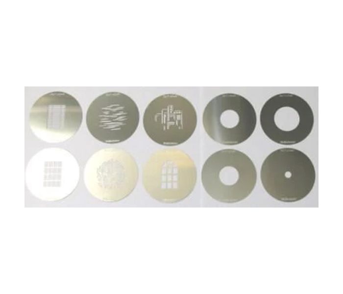 Elinchrom Gobos for Zoom Spot 85mm - 10 Pack - flat lay 