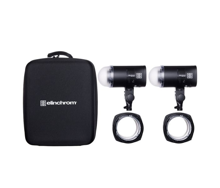 Elinchrom LED 100 C - Dual Head Kit - what's included 