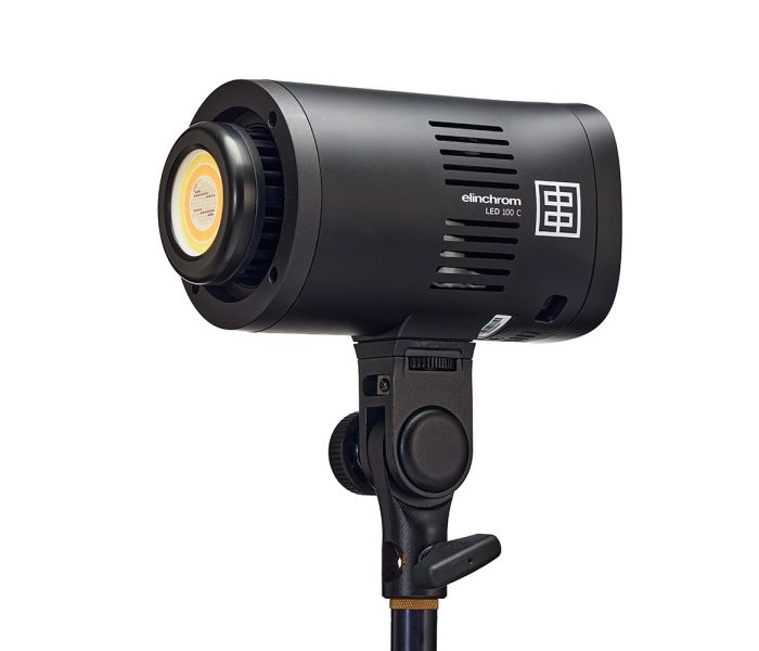 Elinchrom LED 100 C - Dual Head Kit - front slant with no diffuser 