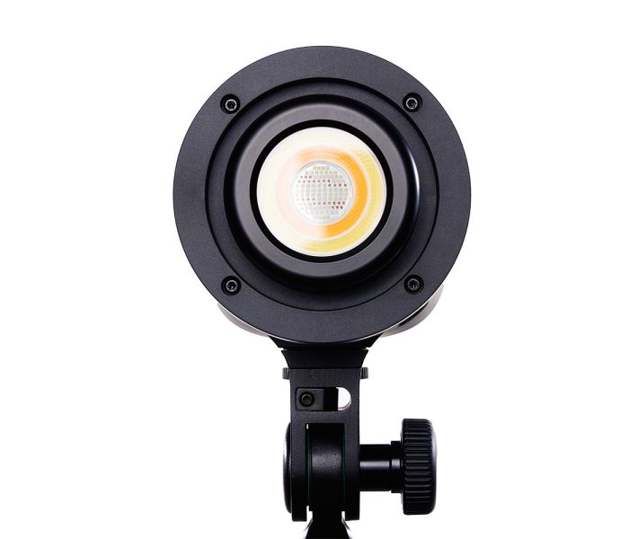 Elinchrom LED 100 C - Dual Head Kit - front straight on stand with no diffuser 
