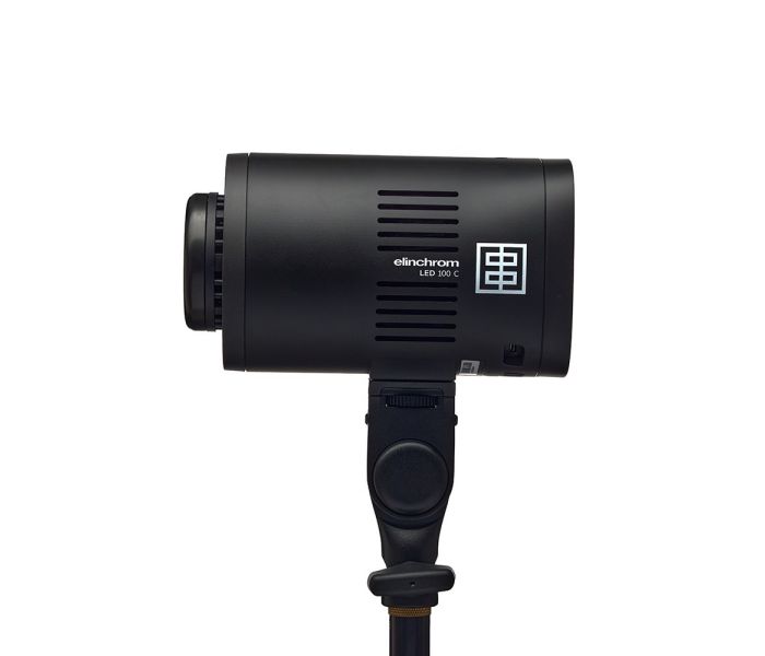 Elinchrom LED 100 C - Dual Head Kit - side on straight with no diffuser attached 