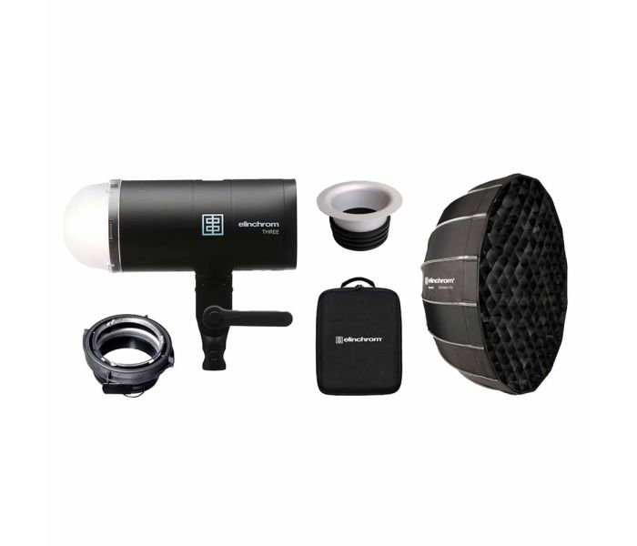 Elinchrom THREE Off Camera Flash Portrait Kit - what's included 