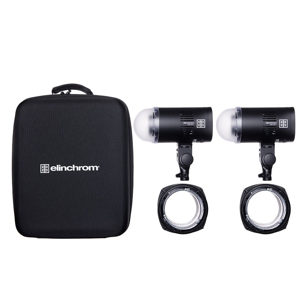 Elinchrom LED 100 C - Dual Head Kit - what's included 
