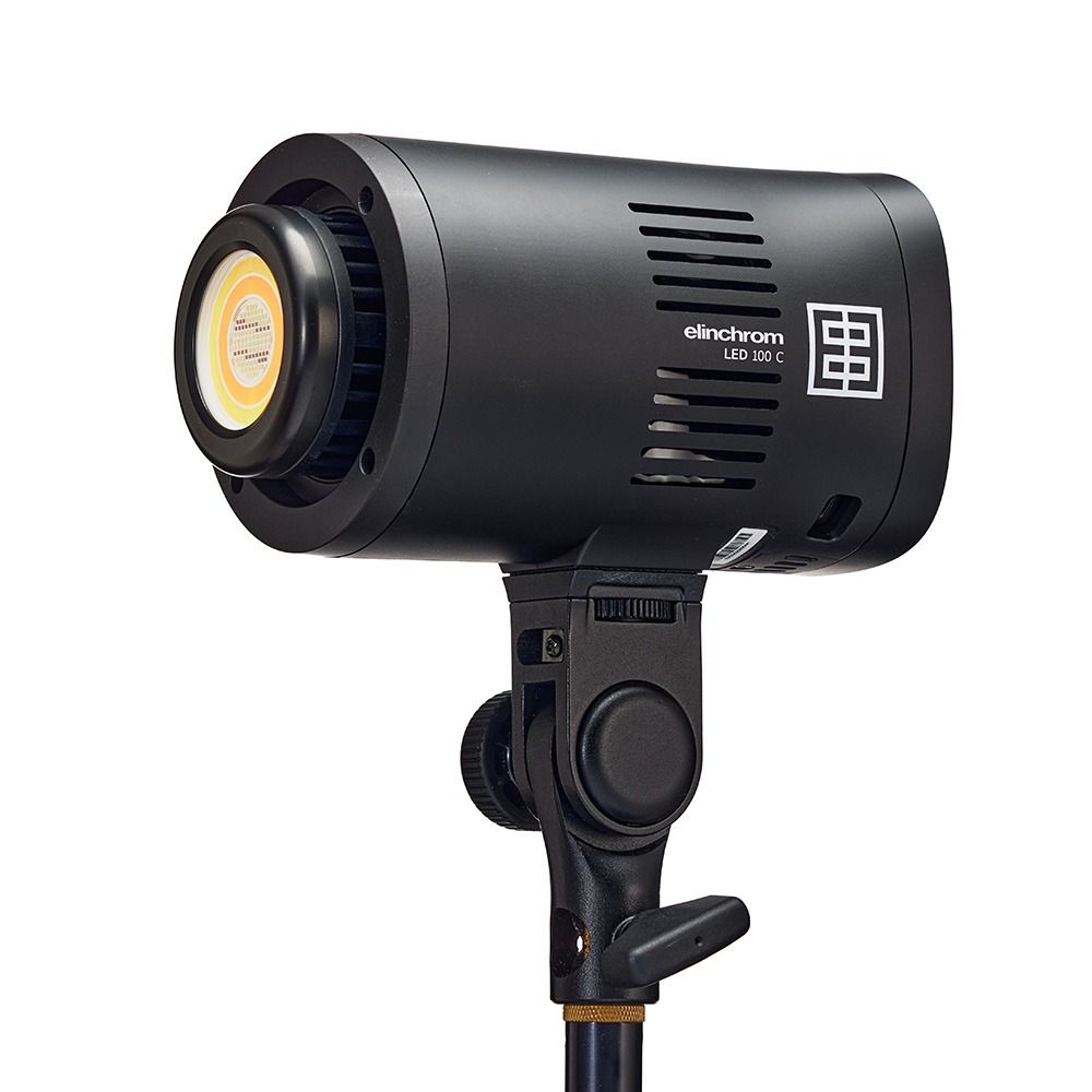 Elinchrom LED 100 C - Dual Head Kit - front slant with no diffuser 