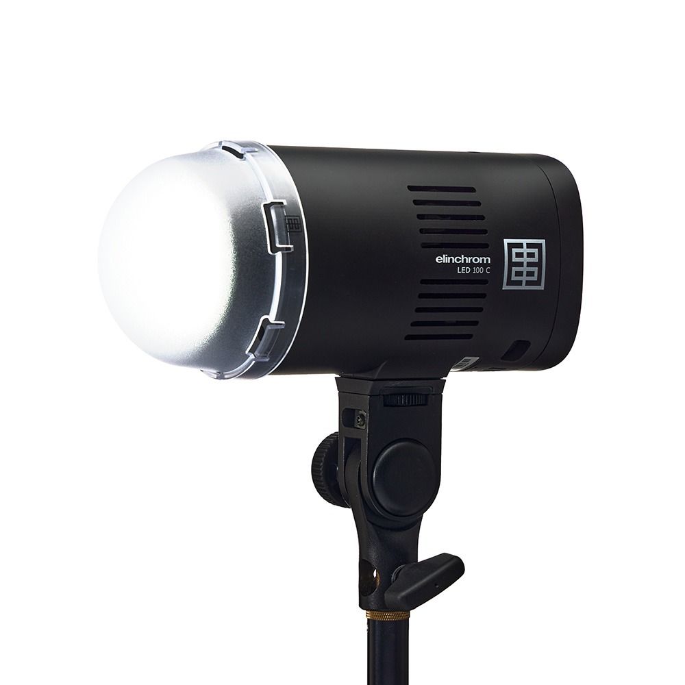 Elinchrom LED 100 C - Dual Head Kit - front slant bright 