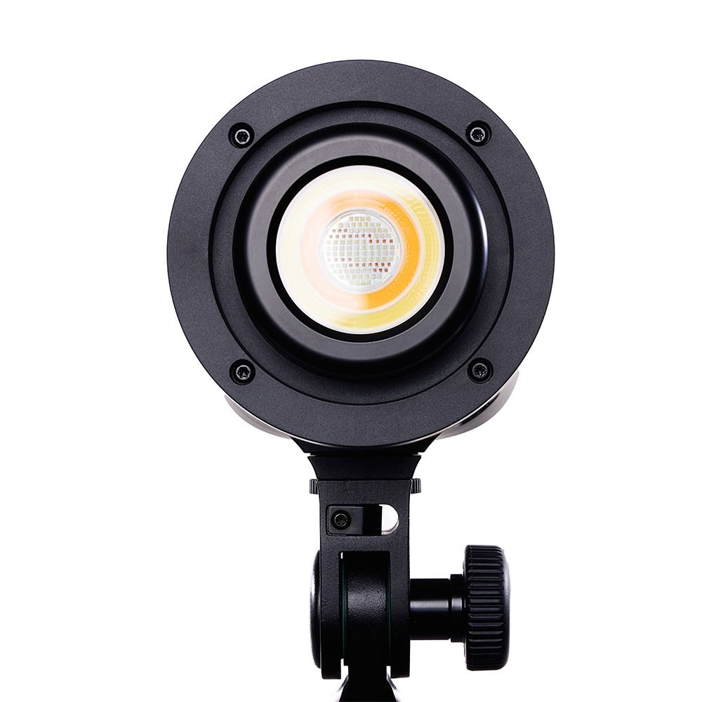 Elinchrom LED 100 C - Dual Head Kit - front straight on stand with no diffuser 