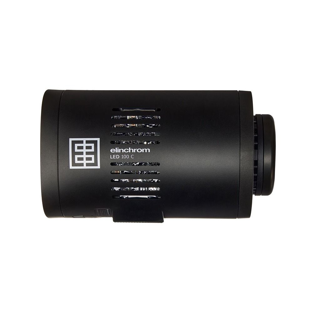 Elinchrom LED 100 C - Dual Head Kit - side on straight with no stand and no diffuser 
