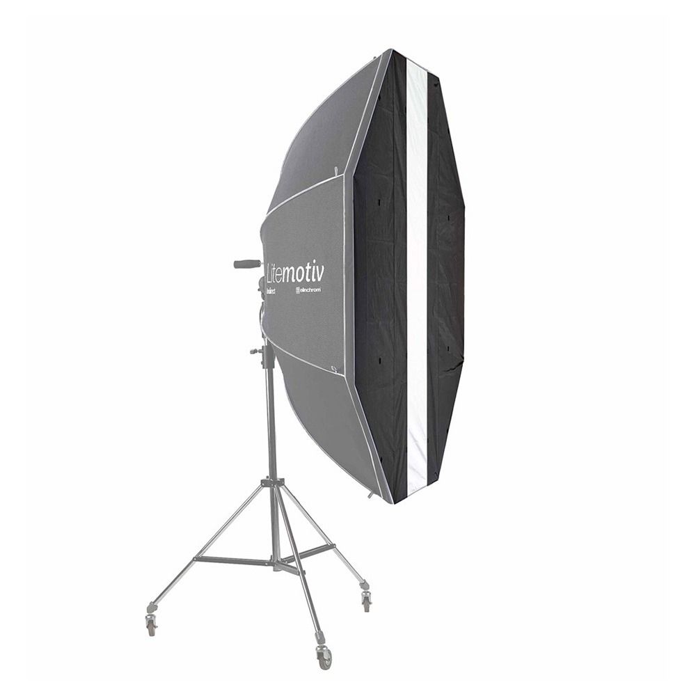 Elinchrom Recta & Strip Diffuser-Blocker Octa 190 - example fit side on (STAND/SOFTBOX NOT INCLUDED)